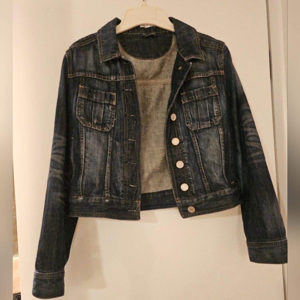 Express Blue Denim Jacket Med